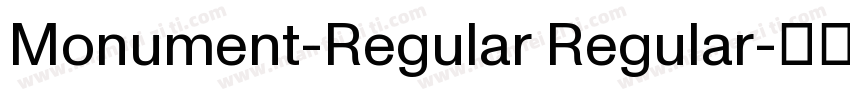 Monument-Regular Regular字体转换